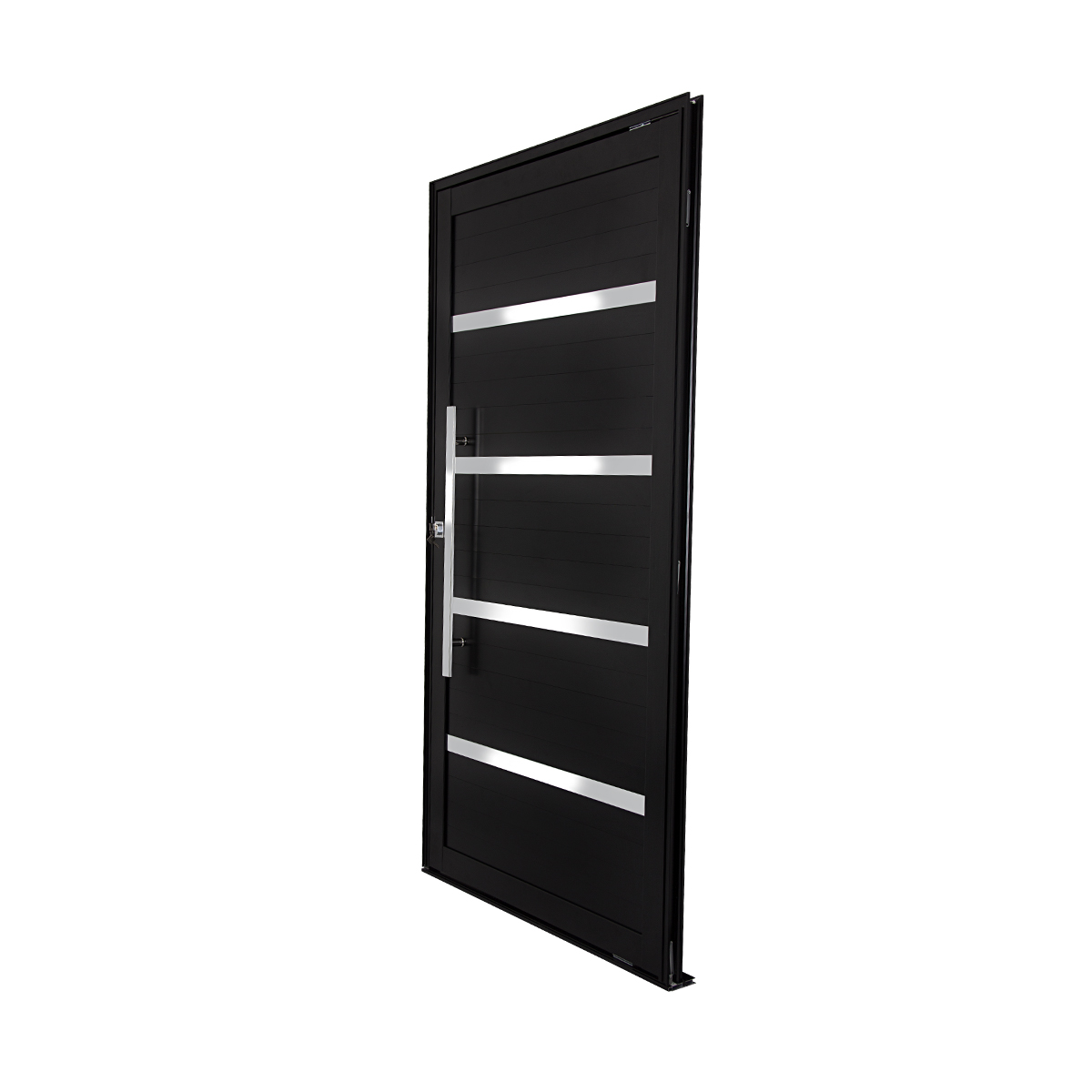 Porta Pivotante Com Friso