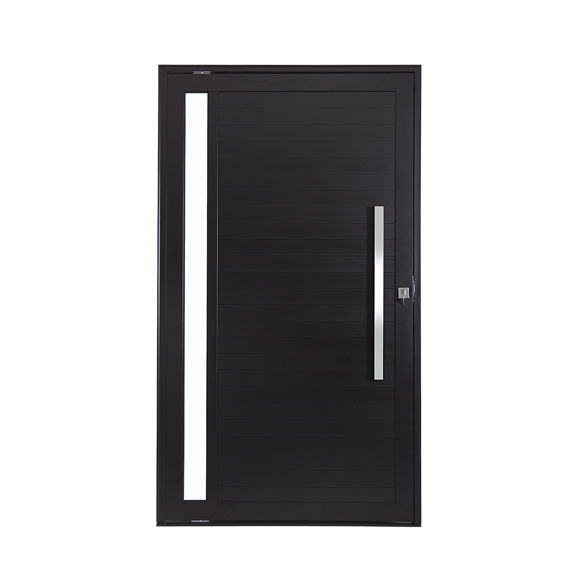 Porta Pivotante com Vidro Lateral