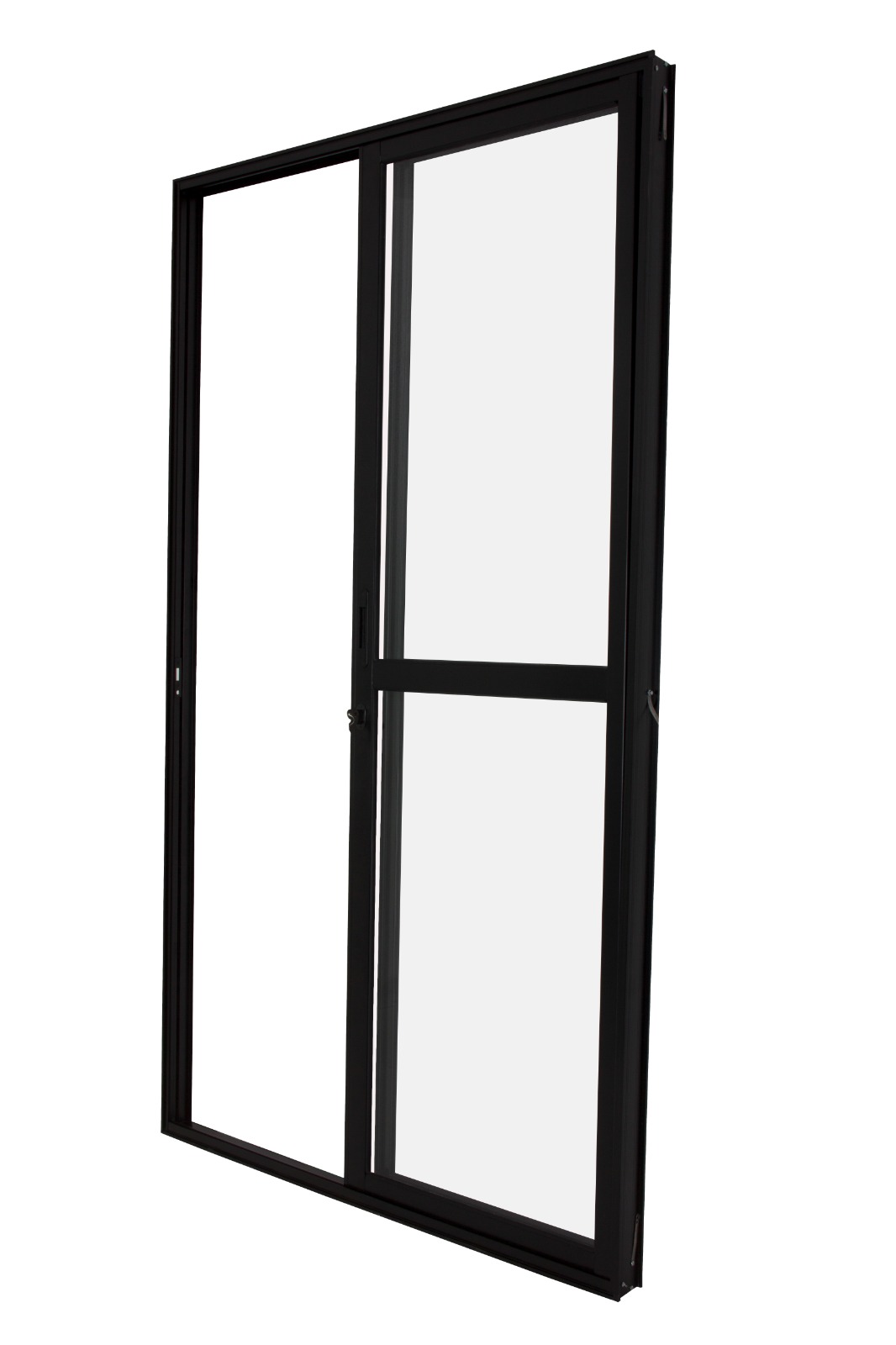 Porta Sacada de Vidro 2 Folhas Preta